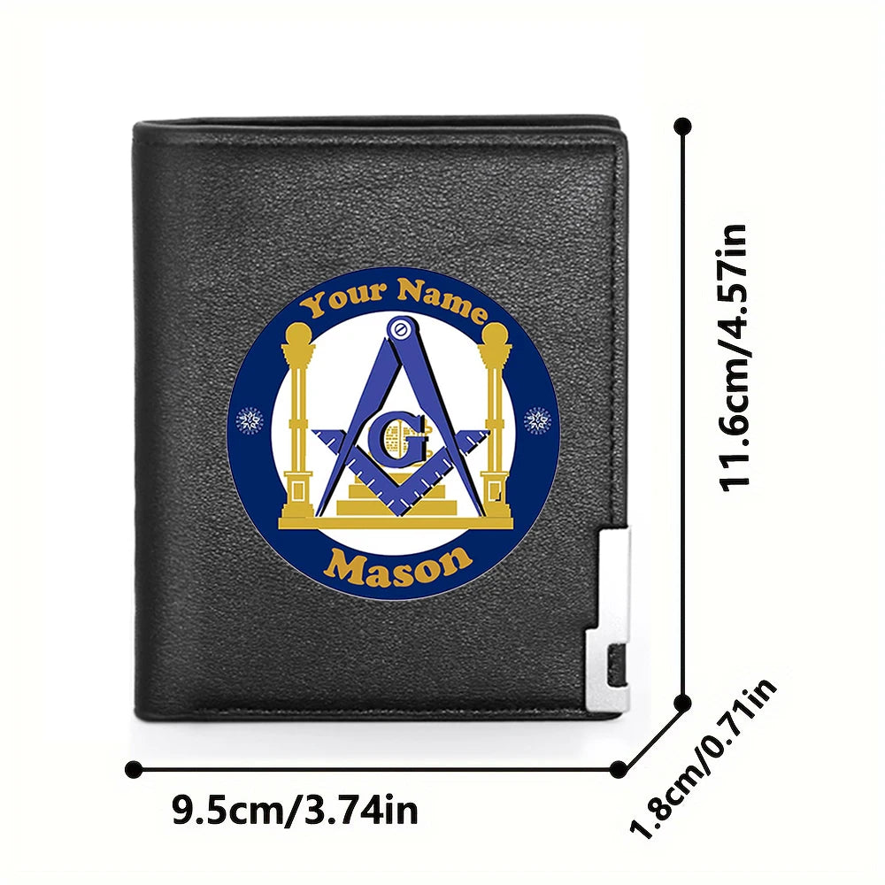 Master Mason Blue Lodge Masonic Customized Wallet