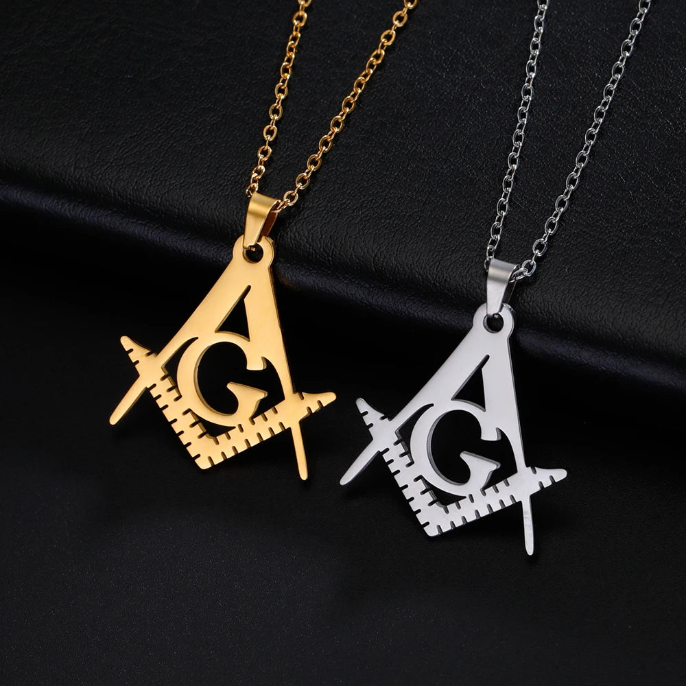 Master Mason Blue Lodge Masonic Necklace - Various Color