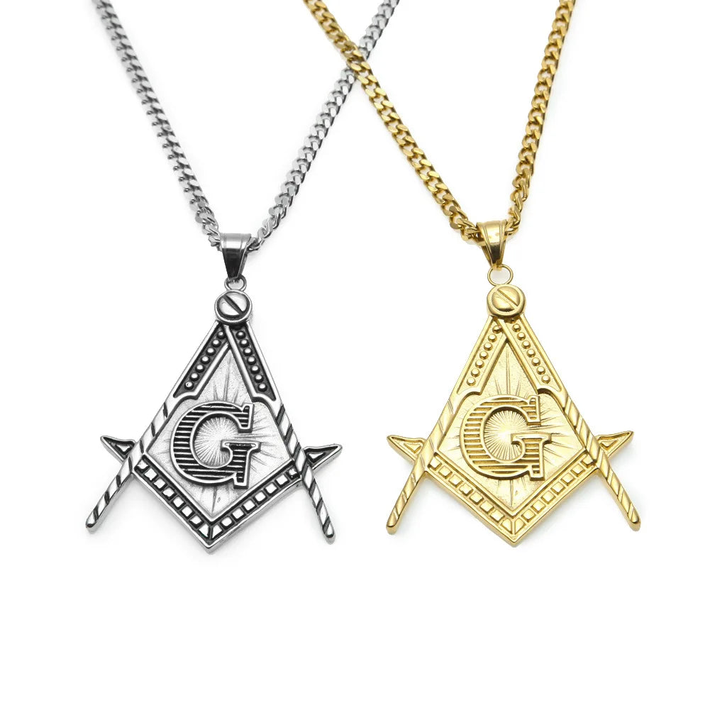 Master Mason Blue Lodge Masonic Necklace - Various Color