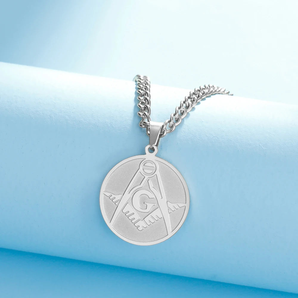 Master Mason Blue Lodge Masonic Necklace - Various Color