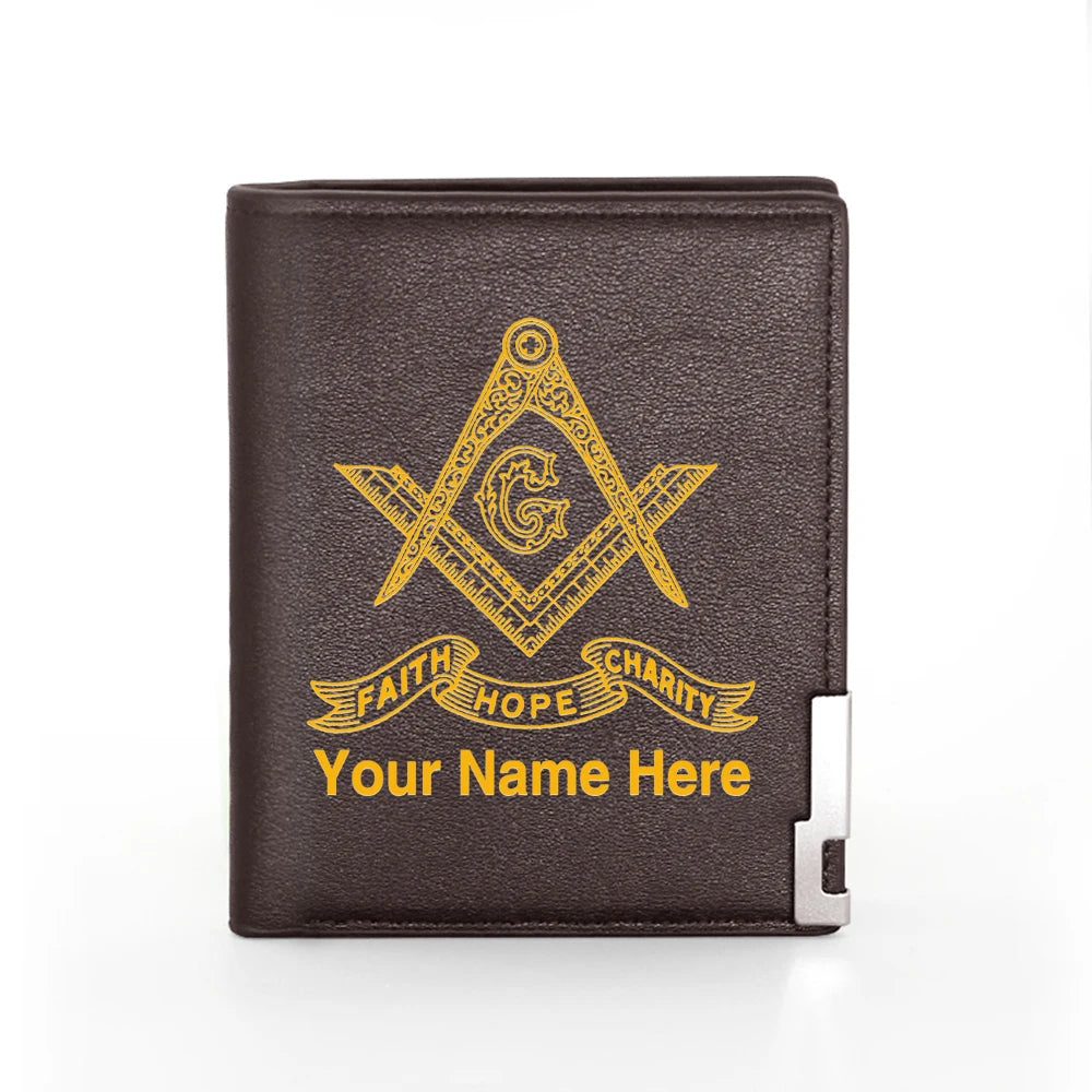 Master Mason Blue Lodge Masonic Customized Wallet