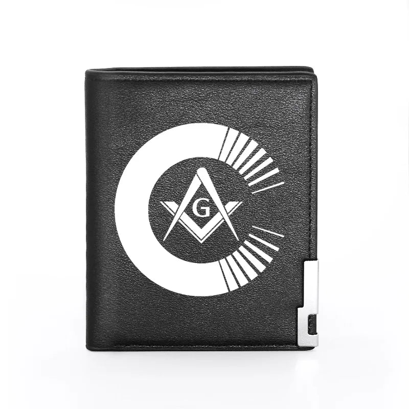 Master Mason Blue Lodge Masonic Wallet - Black