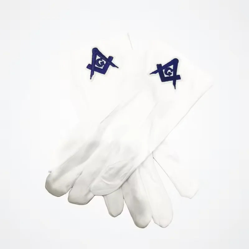 Master Mason Freemasonry High Quality Embroidered Regalia Gloves