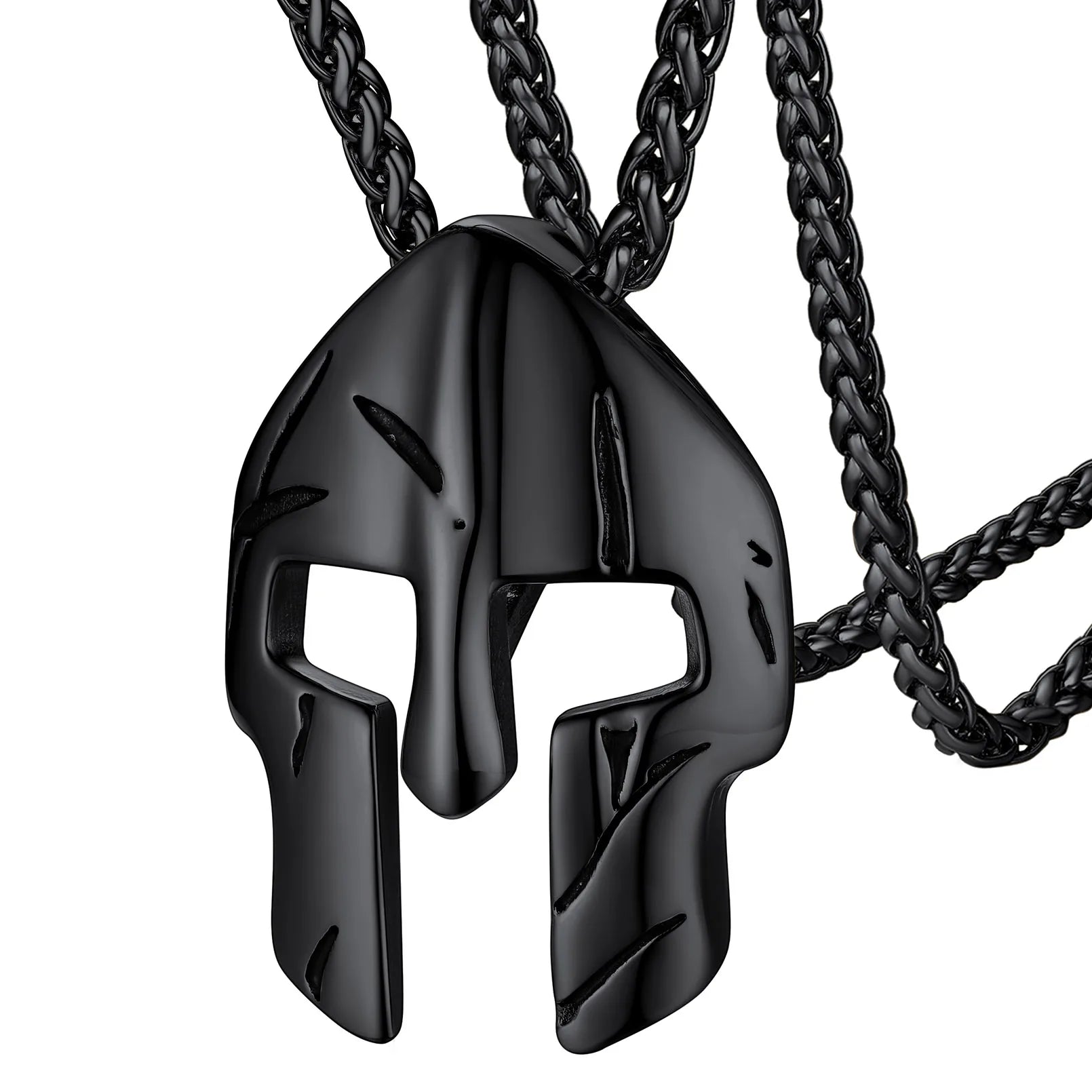 Knights Templar Masonic Stainless Steel Necklace - Black