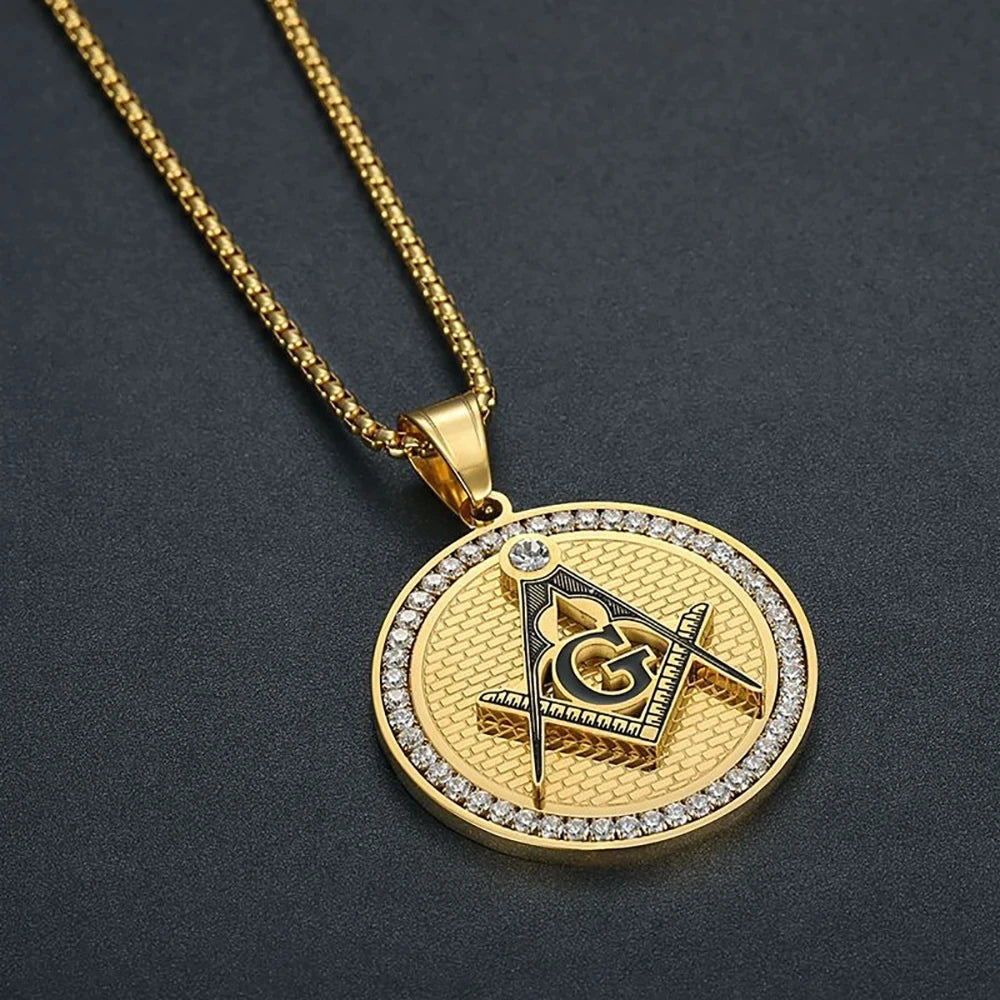 Master Mason Blue Lodge Masonic Necklace - Various Color