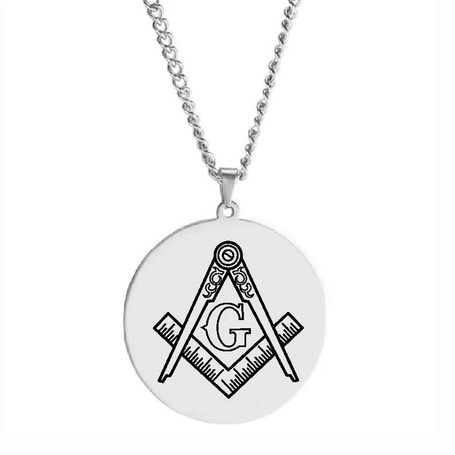 Master Mason Blue Lodge Masonic Necklace - Various Color