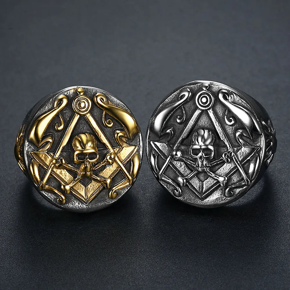 Widows Son Masonic Stainless Steel Ring - Various Color