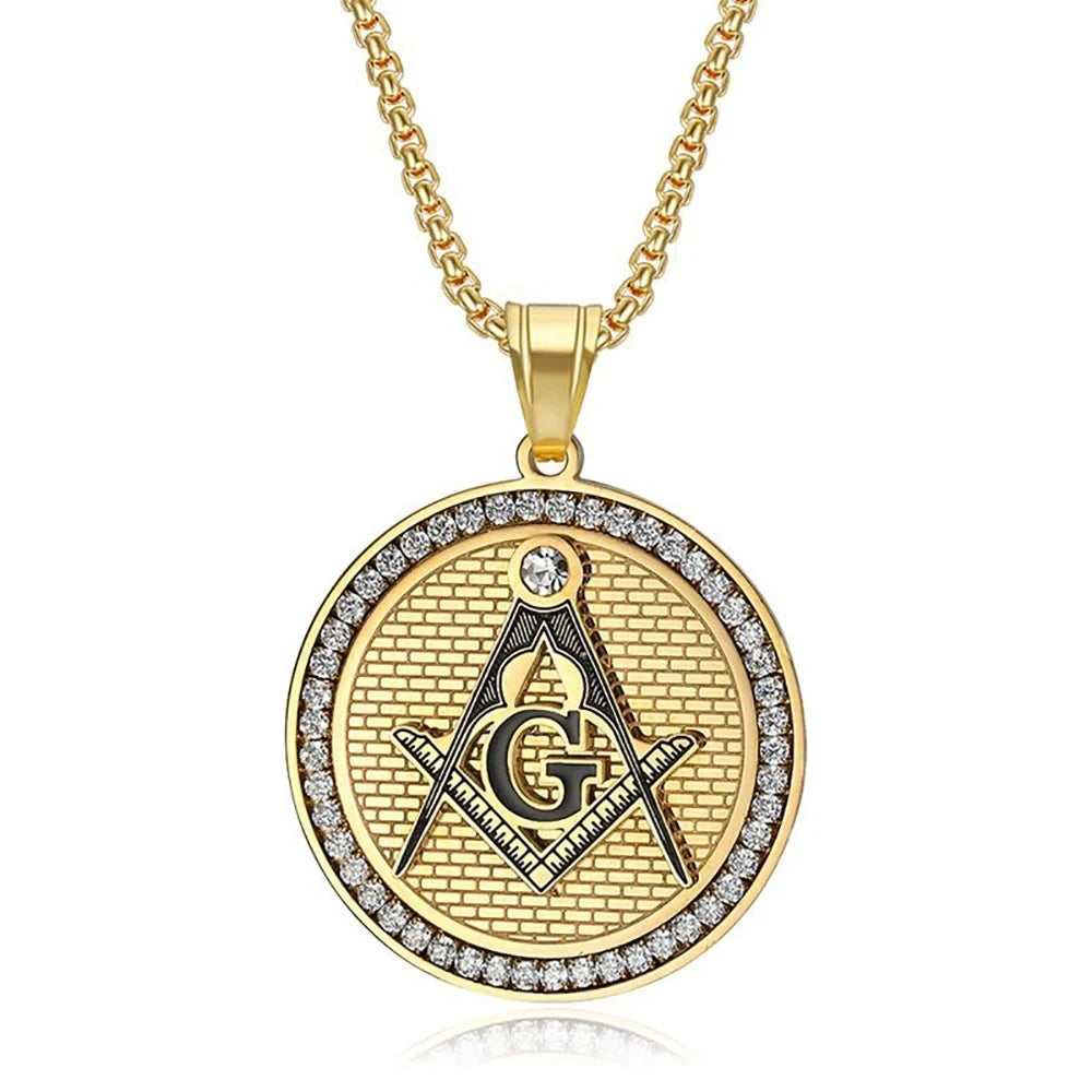 Master Mason Blue Lodge Masonic Necklace - Various Color
