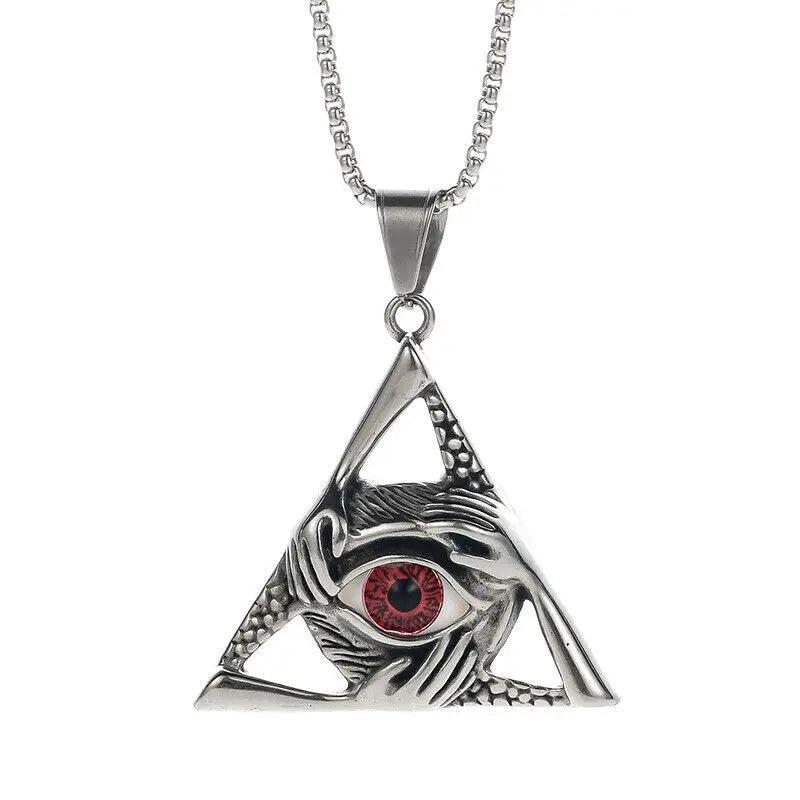Illuminati Eye Masonic Necklace - Various Color