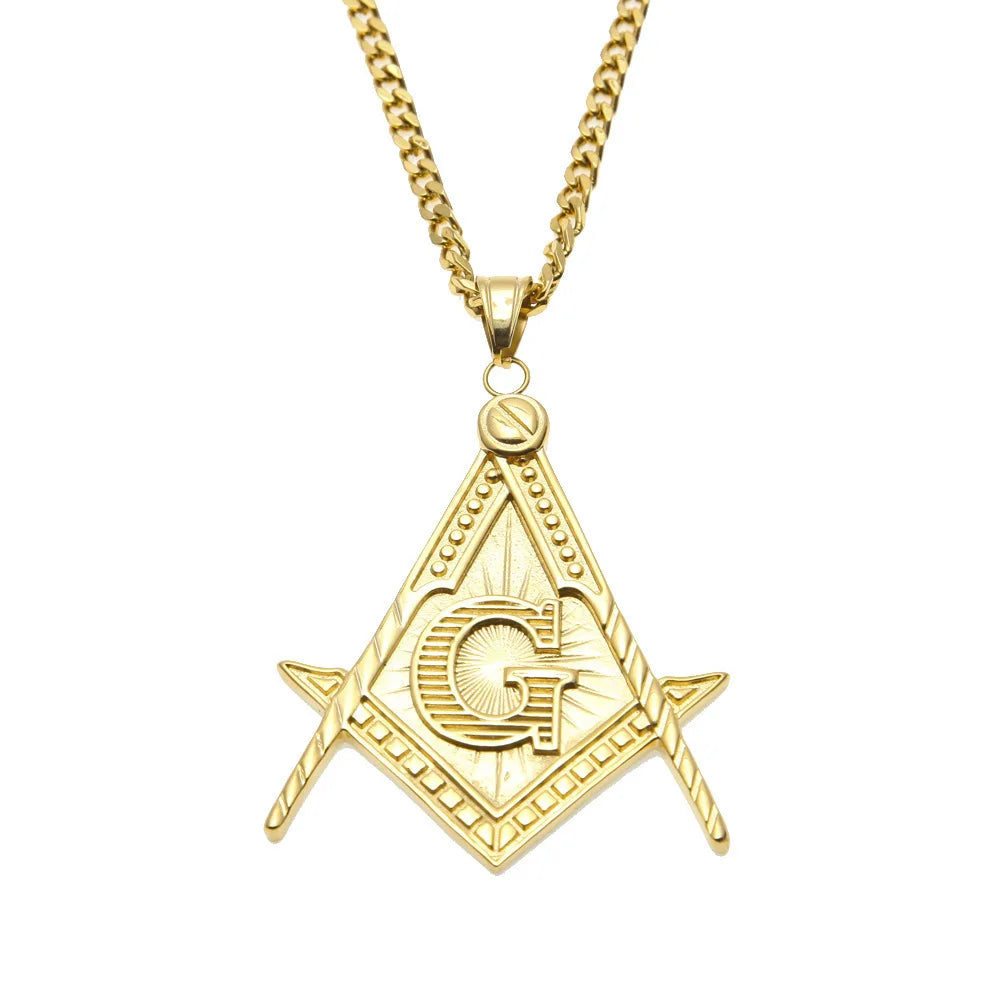 Master Mason Blue Lodge Masonic Necklace - Various Color