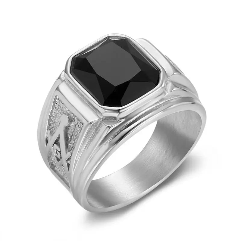 Master Mason Blue Lodge Masonic Stainless Steel Ring - Various Color