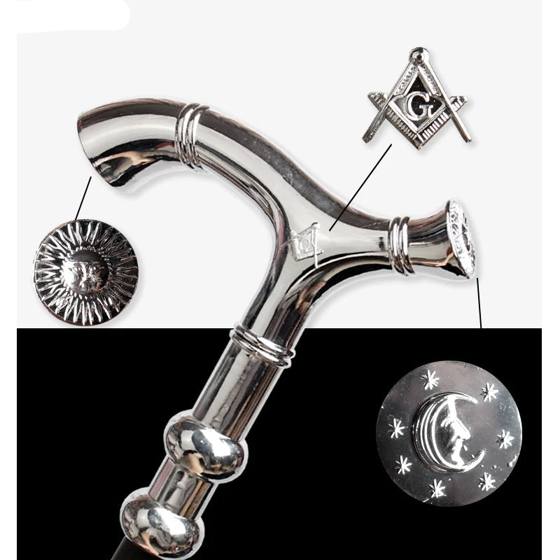 Master Mason & Past Master Blue Lodge White Freemasonry Walking Cane