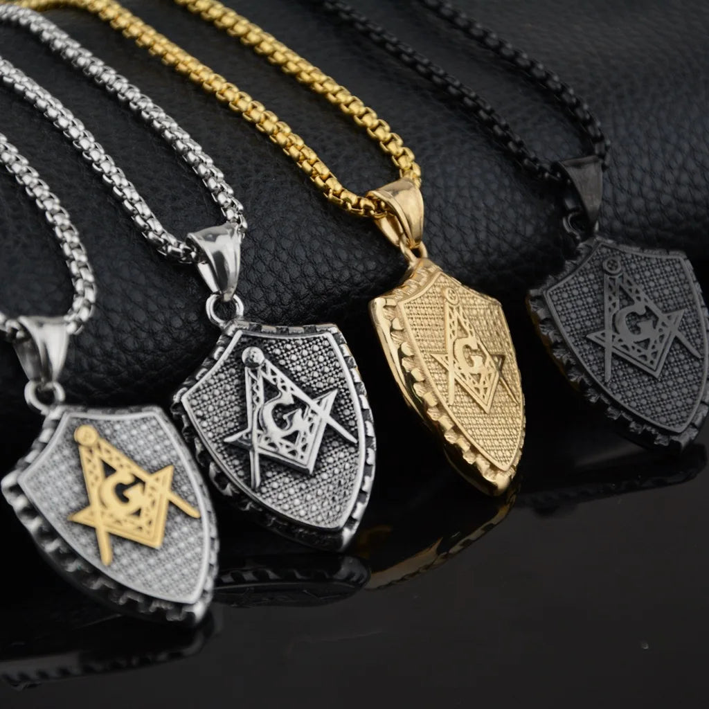 Master Mason Blue Lodge Masonic Necklace - Various Color