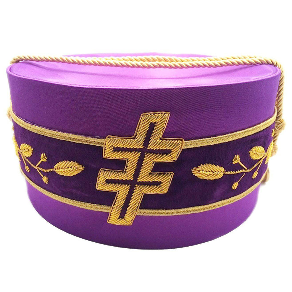 33rd Degree Scottish Rite Masonic Crown Cap – Purple Silk